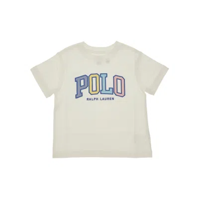 Polo Ralph Lauren Logo Embroidery T-shirt Kids In White