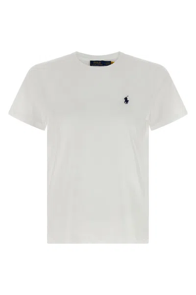 Polo Ralph Lauren Logo Embroidery T-shirt In Neutral