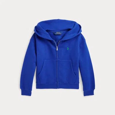 Polo Ralph Lauren Kids' Logo Fleece Full-zip Hoodie In Cruise Royal