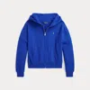 Polo Ralph Lauren Logo Fleece Full-zip Hoodie In Cruise Royal