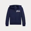 Polo Ralph Lauren Logo Fleece Full-zip Hoodie In Newport Navy