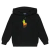 Polo Ralph Lauren Logo Fleece Hoodie In Polo Black