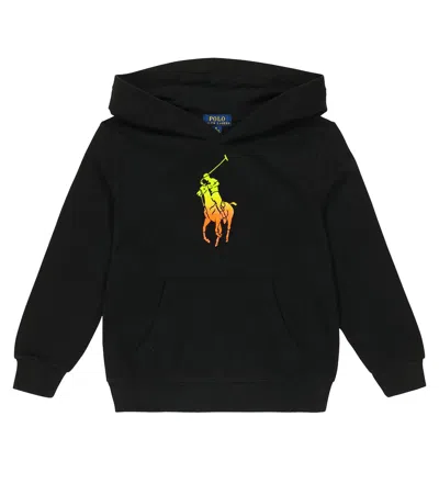 Polo Ralph Lauren Kids' Logo Fleece Hoodie In Polo Black