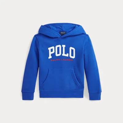 Polo Ralph Lauren Kids' Logo Fleece Hoodie In Travel Blue