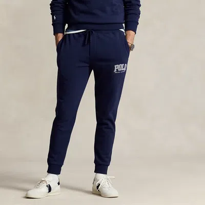 Polo Ralph Lauren Logo Fleece Jogging Bottoms In Blue