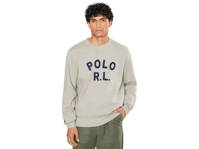 Polo Ralph Lauren Logo Fleece Sweatshirt In Dark Sport Heather In Gray