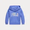 Polo Ralph Lauren Kids' Logo French Terry Hoodie In Harbor Island Blue