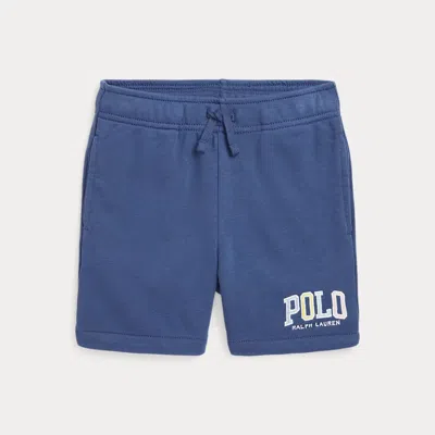 Polo Ralph Lauren Kids' Logo French Terry Short In Light Navy