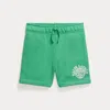 Polo Ralph Lauren Logo French Terry Short In Raft Green