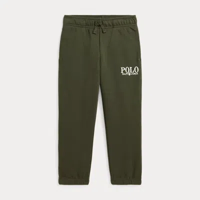 Polo Ralph Lauren Kids' Logo French Terry Sweatpant In Armadillo White