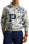 Polo Ralph Lauren Men's Fleece Graphic Sweatshirt In Newport Navy/ Lt Sport Heather