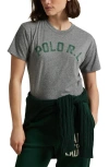 Polo Ralph Lauren Logo T-shirt In Gray