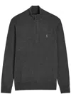 Polo Ralph Lauren Embroidered-logo Zip-up Cardigan In Black