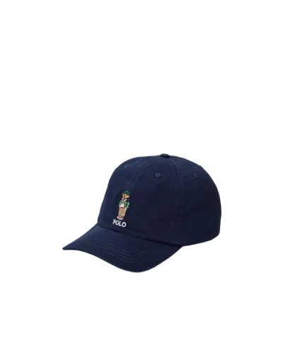 Polo Ralph Lauren Logo Hat In Black