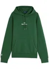 Polo Ralph Lauren Logo Hooded Jersey Sweatshirt In Green