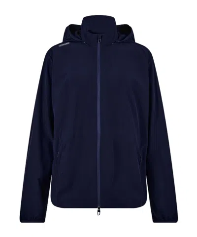 Polo Ralph Lauren Logo Hooded Raincoat In Black