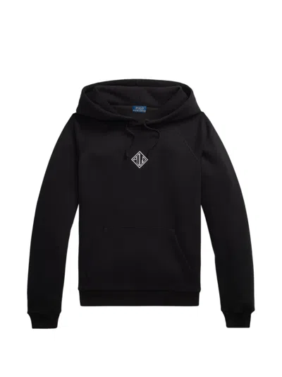 Polo Ralph Lauren Logo Hooded Sweatshirt In Black