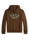 Polo Ralph Lauren Logo Hooded Sweatshirt In Brown