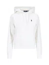 Polo Ralph Lauren Ralph Lauren White Jersey Hoodie With Motif In White