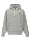 Polo Ralph Lauren Classic Pullover Hoodie With Drawstring In Gray