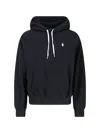 Polo Ralph Lauren Hooded Knitwear Drawstring Detail In Animal Print