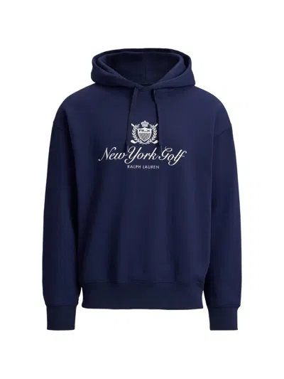 Polo Ralph Lauren Logo Hoodie In Blue