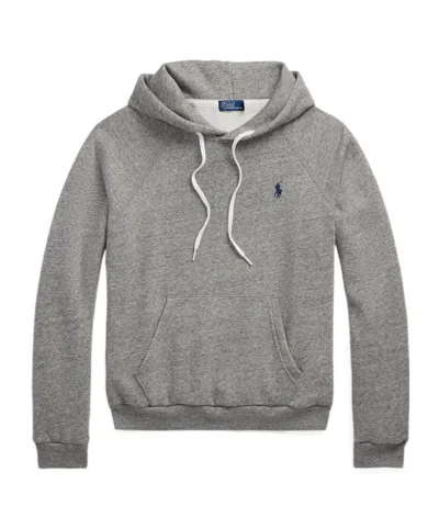 Polo Ralph Lauren Logo Hoodie In Gray