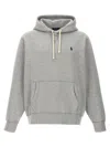 Polo Ralph Lauren Classic Pullover Hoodie With Drawstring In Gray