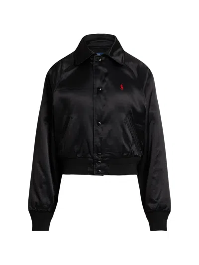 Polo Ralph Lauren Logo Jacket In Black