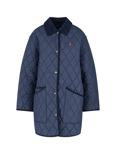 Polo Ralph Lauren Logo Jacket In Blue
