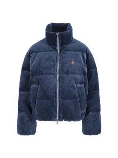 Polo Ralph Lauren Logo Jacket In Blue