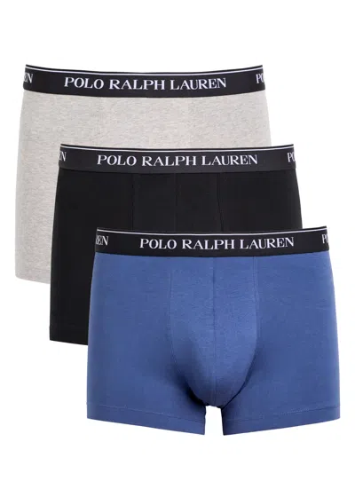Polo Ralph Lauren Logo-jacquard Stretch-cotton Trunks In Multi