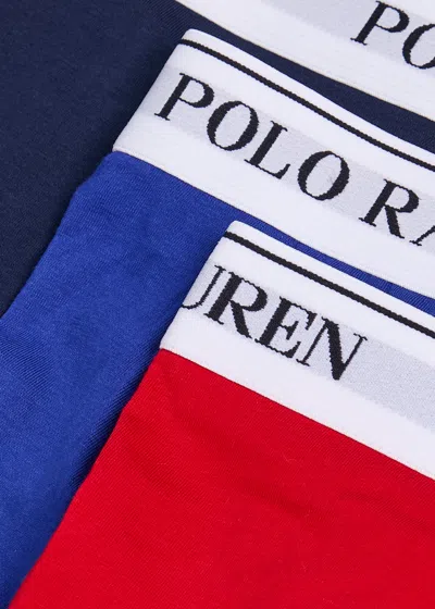 Polo Ralph Lauren Logo-jacquard Stretch-cotton Trunks In Multi