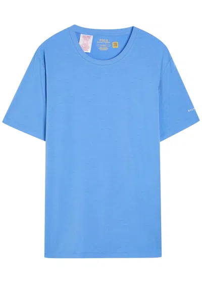 Polo Ralph Lauren Logo Jersey Sleep T-shirt In Blue