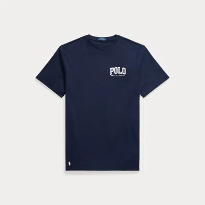Polo Ralph Lauren Logo Jersey T-shirt In Cruise Navy