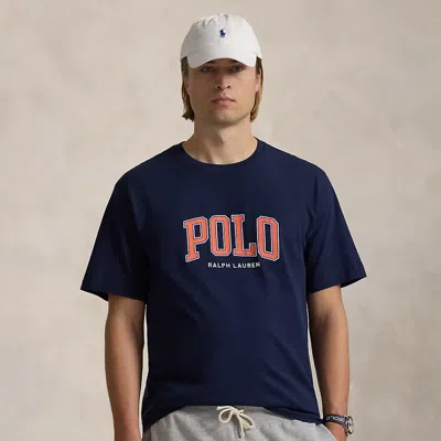 Polo Ralph Lauren Logo Jersey T-shirt In Cruise Navy