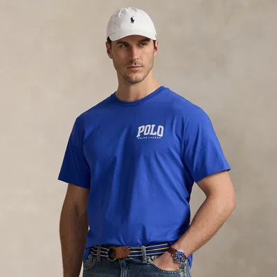 Polo Ralph Lauren Logo Jersey T-shirt In New Iris Blue