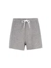 Polo Ralph Lauren Straight Shorts With Back Pocket And Elastic Waistband In Gray