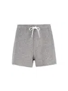Polo Ralph Lauren Straight Shorts With Back Pocket And Elastic Waistband In Gray
