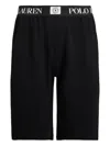 Polo Ralph Lauren Logo-label Elastic Sleep Shorts In Black