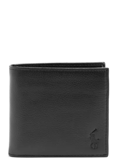 Polo Ralph Lauren Logo Leather Wallet In Brown