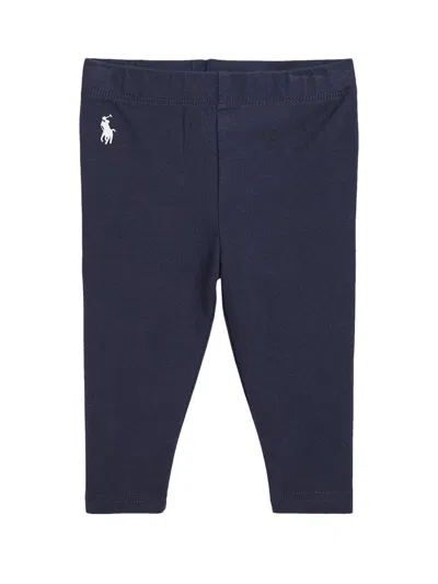 Polo Ralph Lauren Logo Leggings In Blue