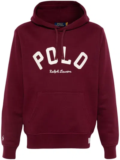 Polo Ralph Lauren The Rl Fleece Logo Hoodie In Red