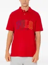 Polo Ralph Lauren Logo-lettering Polo Shirt In Red