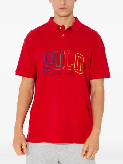 POLO RALPH LAUREN LOGO-LETTERING POLO SHIRT