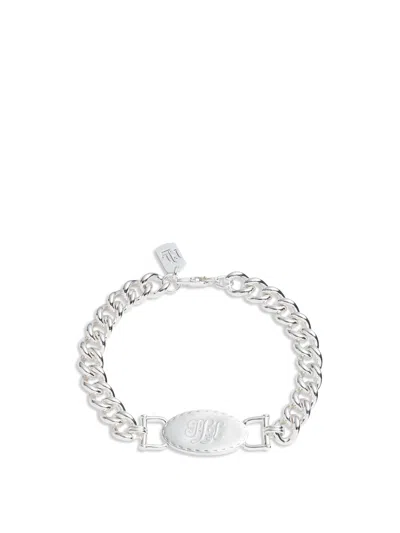 Polo Ralph Lauren Logo Link Bracelets Flex Silver
