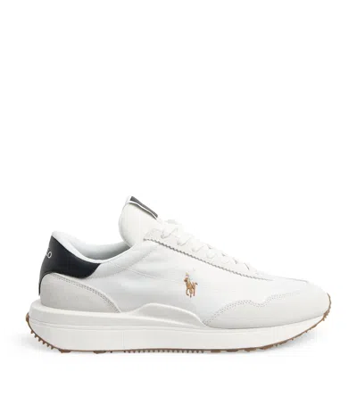 Polo Ralph Lauren Logo Low-top Sneakers In Deckwash White,multi
