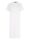 Polo Ralph Lauren Cotton Pique Polo Shirt Dress In White