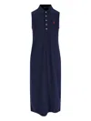 Polo Ralph Lauren Sleeveless Dress With Knee Length Design In Blue