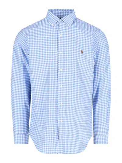 Polo Ralph Lauren Logo Paint Shirt In Blue